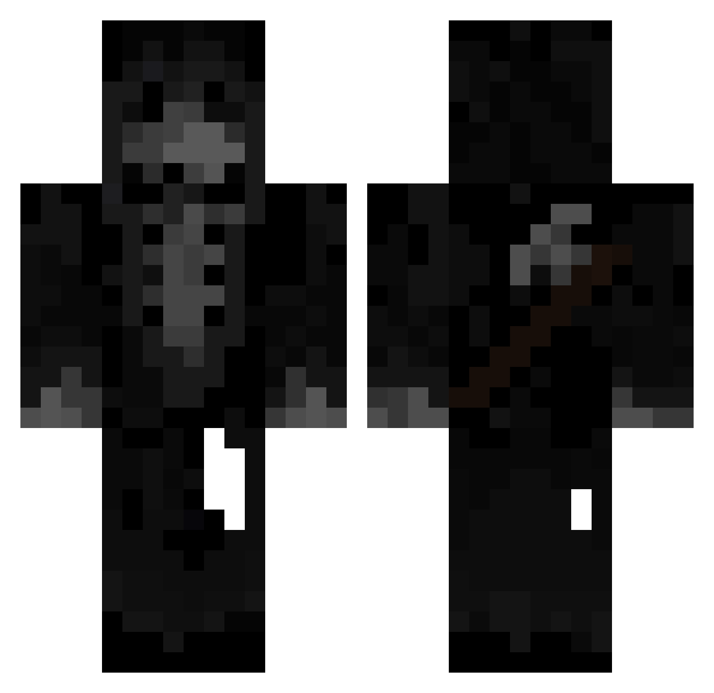 kanewao Minecraft skin, front and back view