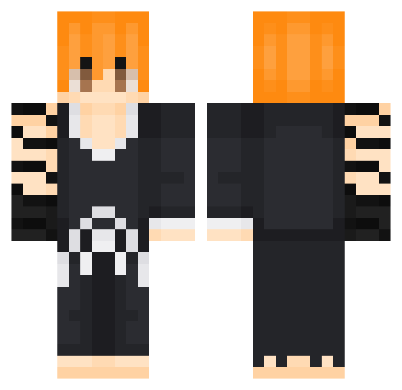 mmajula Minecraft skin, front and back view