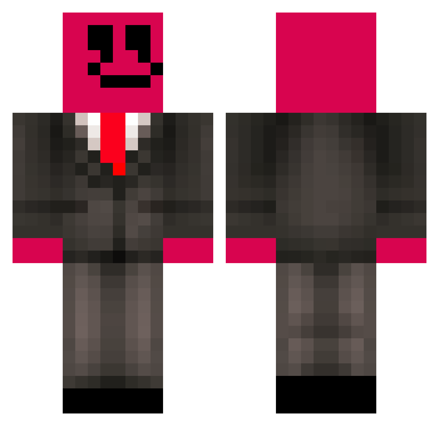 HareedyBasha Minecraft skin, front and back view