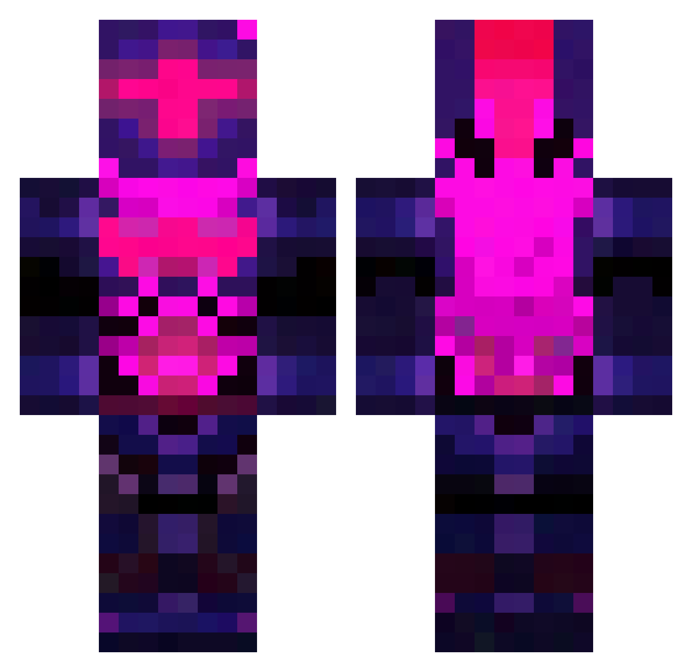 sprinklekit_ Minecraft skin, front and back view