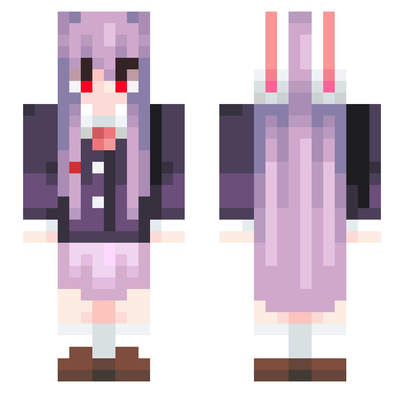 THATLANDM Minecraft skin, front and back view