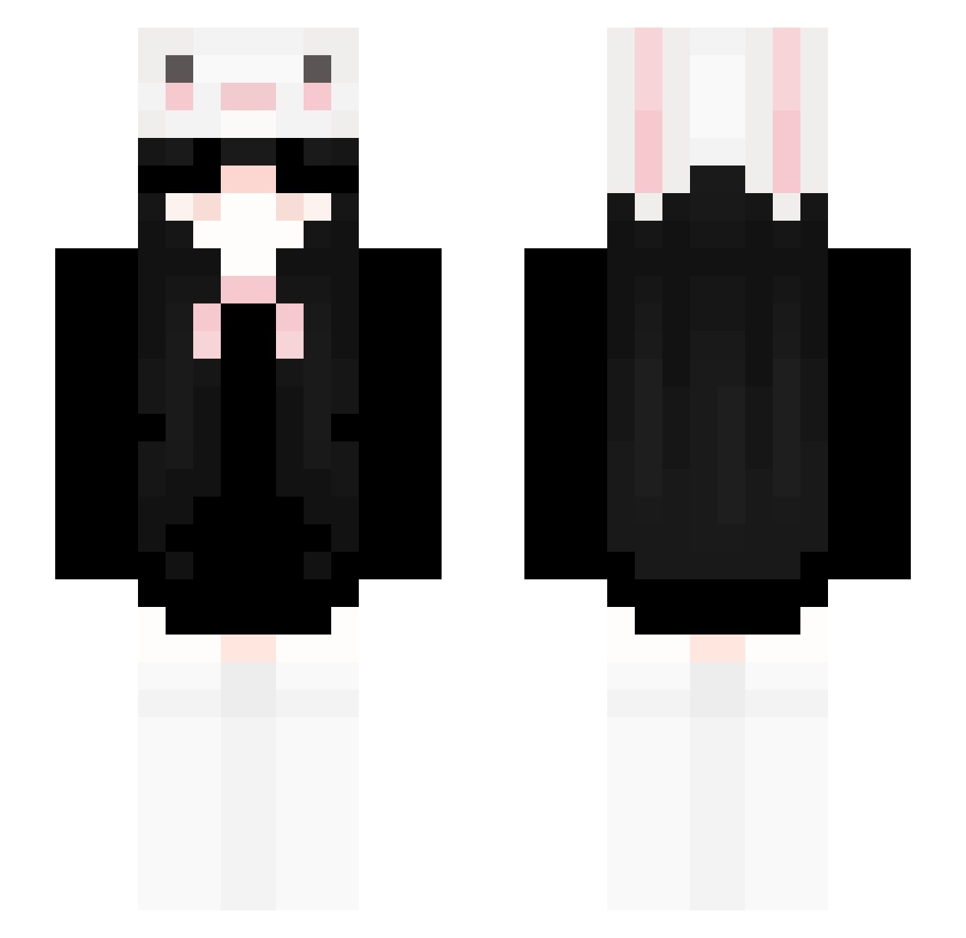 night_waw Minecraft skin, front and back view