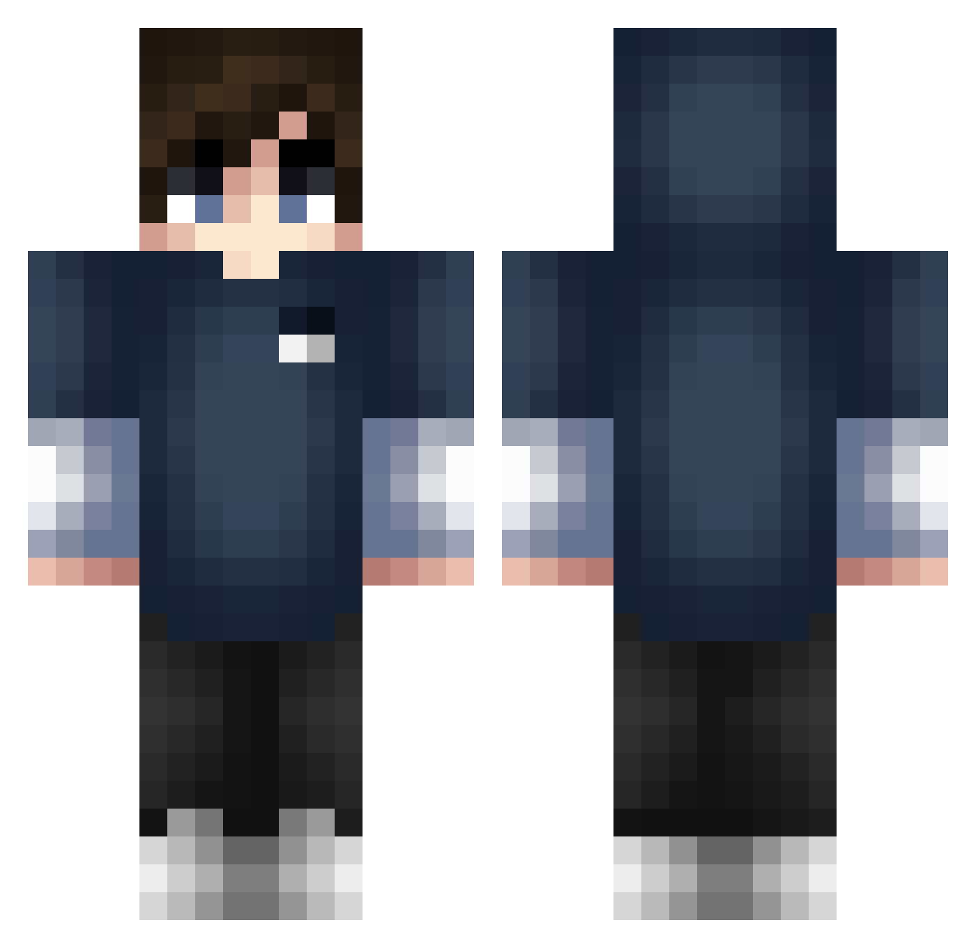 honeydew2k1245 Minecraft skin, front and back view