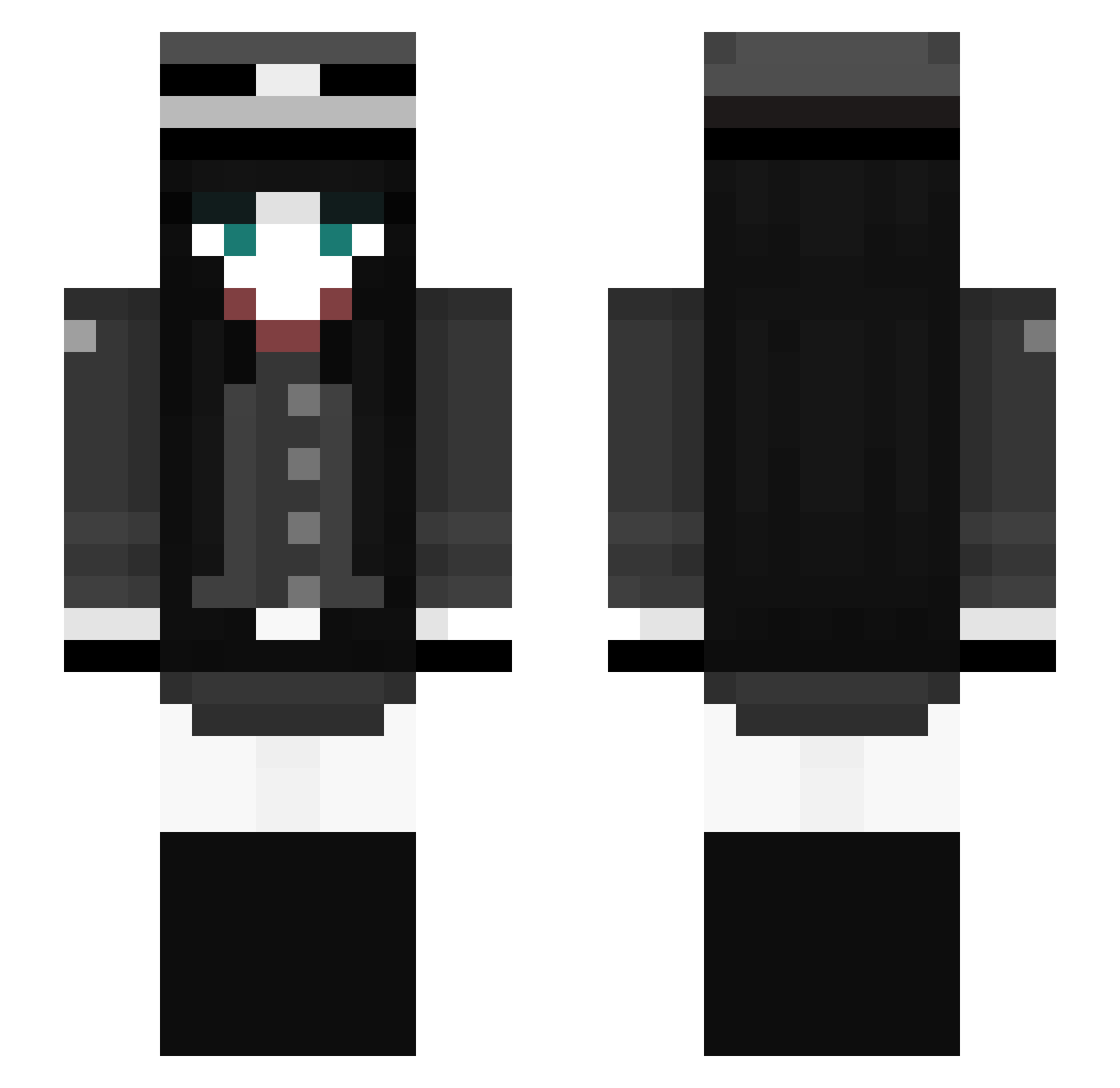 II_MEME_II Minecraft skin, front and back view