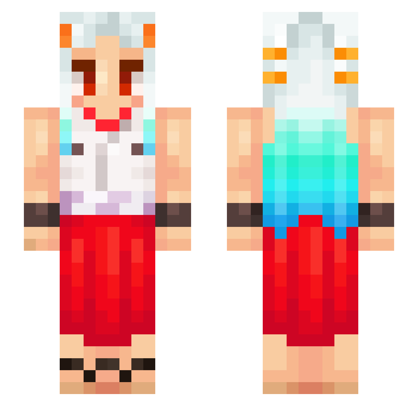 bigbillionaire Minecraft skin, front and back view