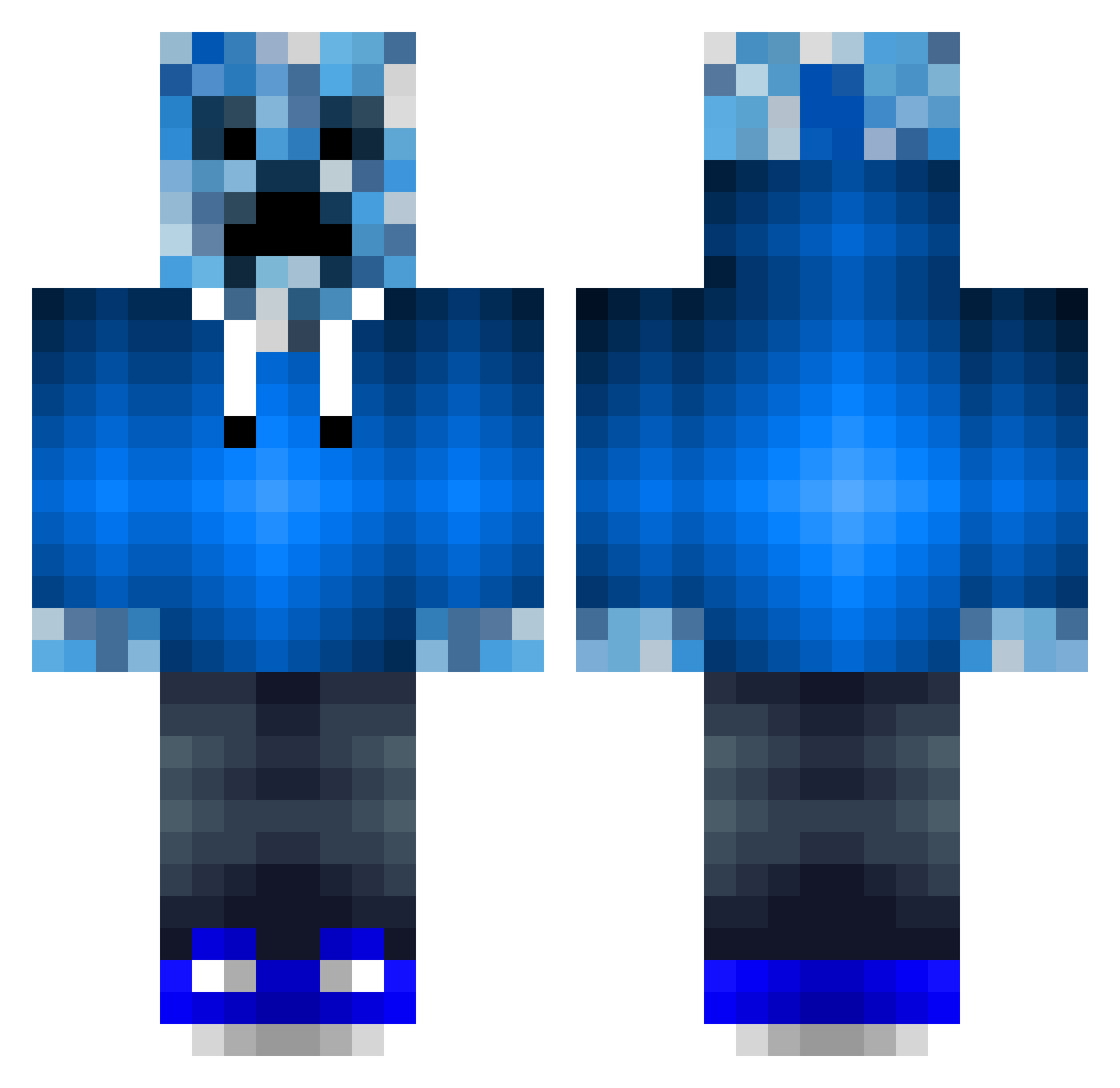 Maggiii_V8 Minecraft skin, front and back view