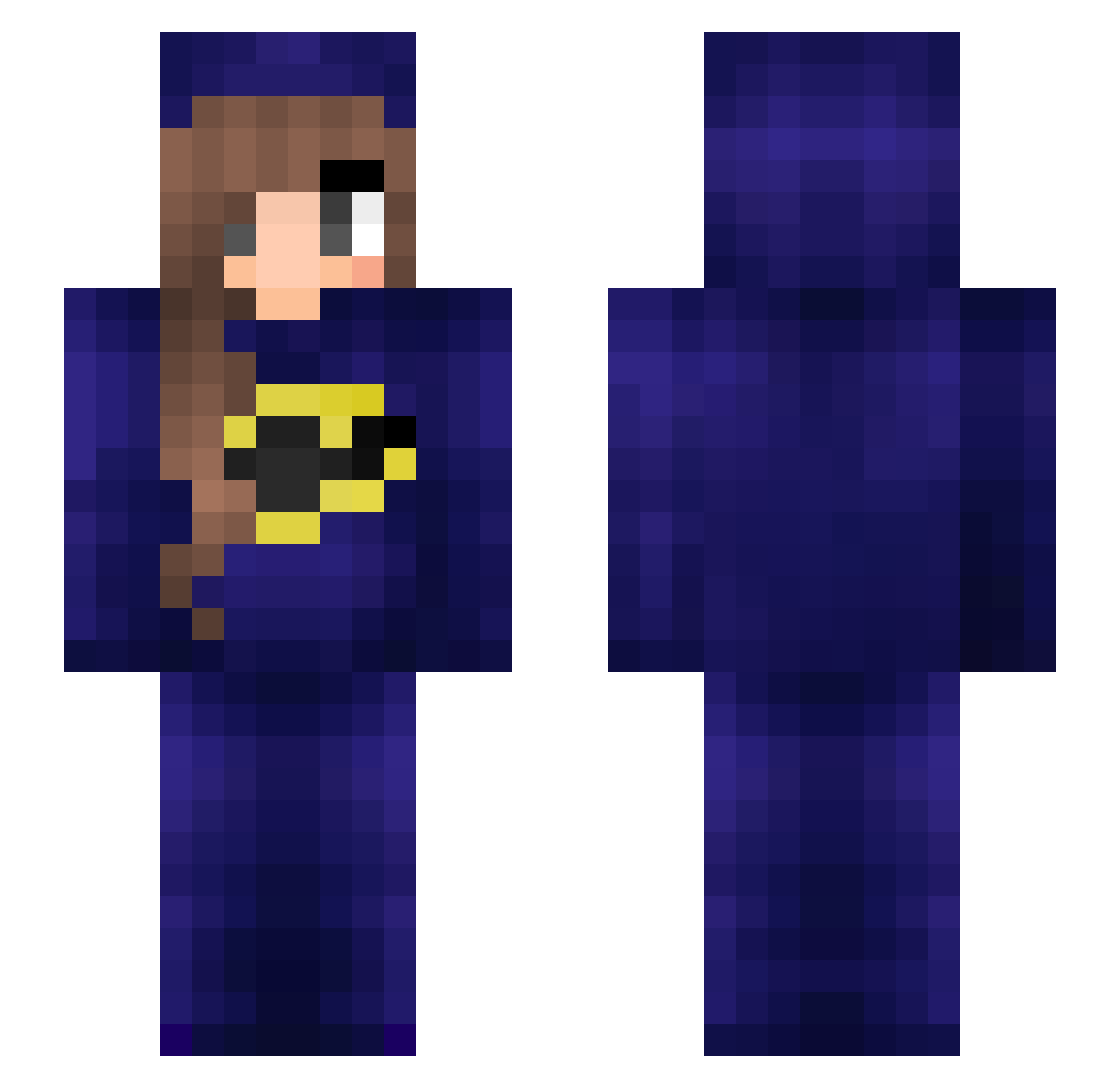 Larisa Minecraft skin, front and back view