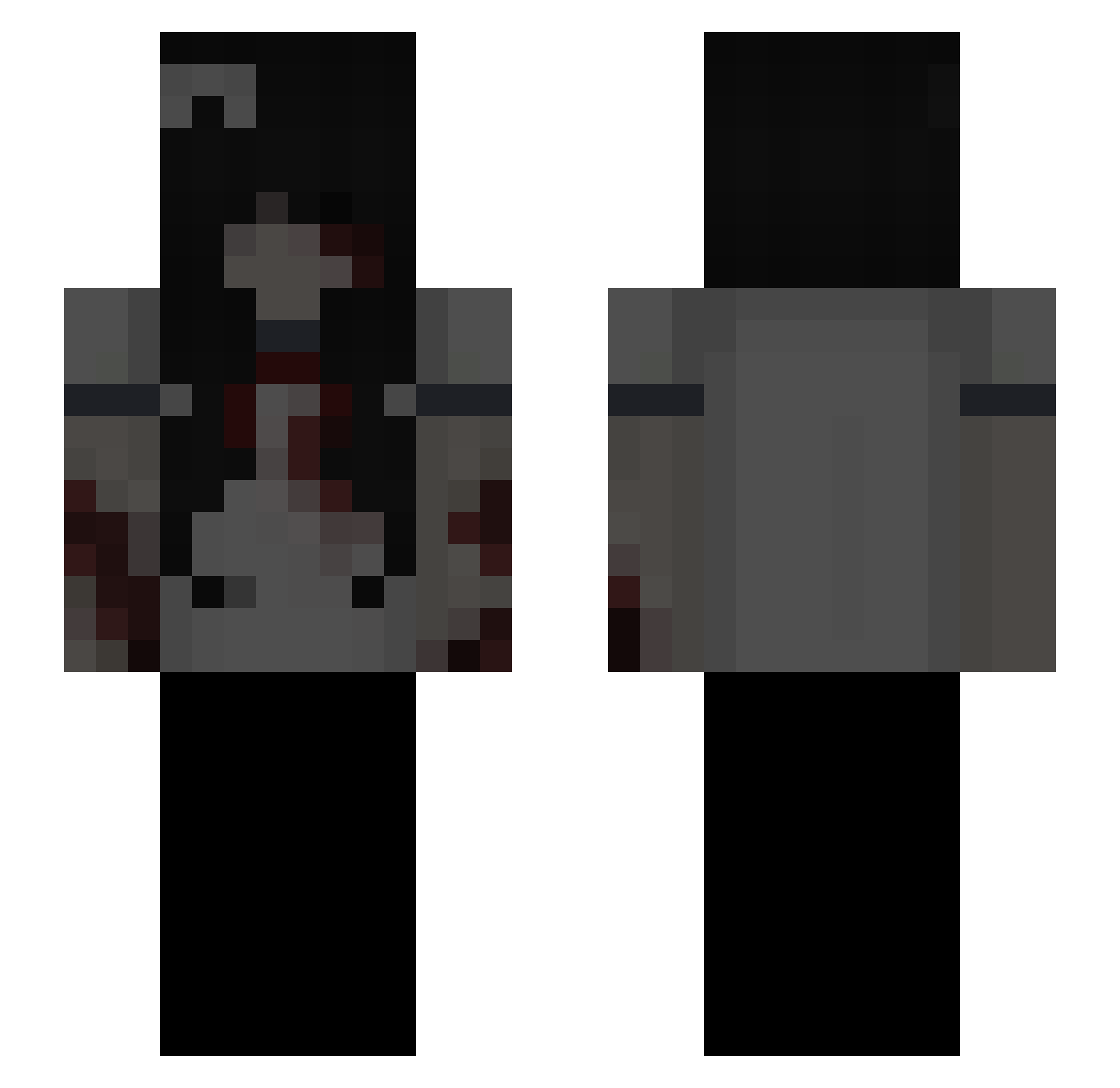 ijzc Minecraft skin, front and back view