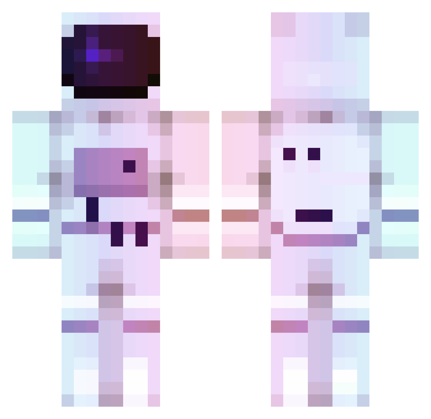 _ChaoticKitty_ Minecraft skin, front and back view