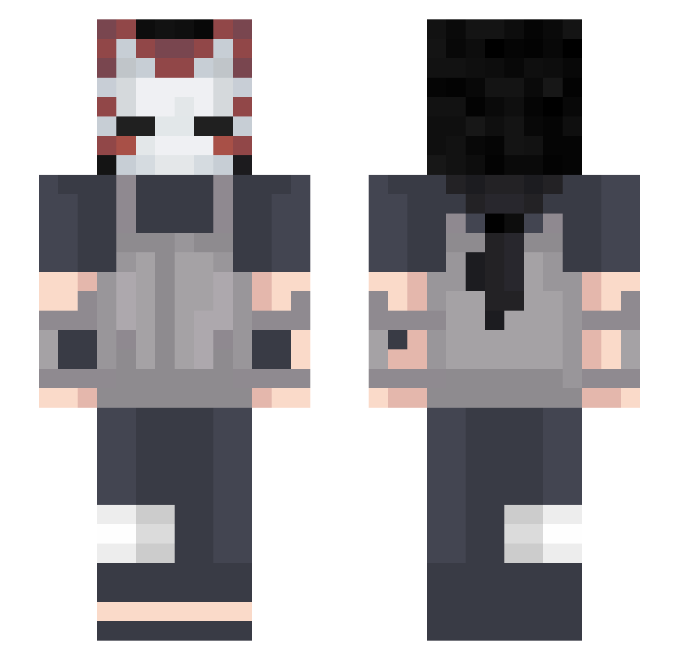zshukii Minecraft skin, front and back view