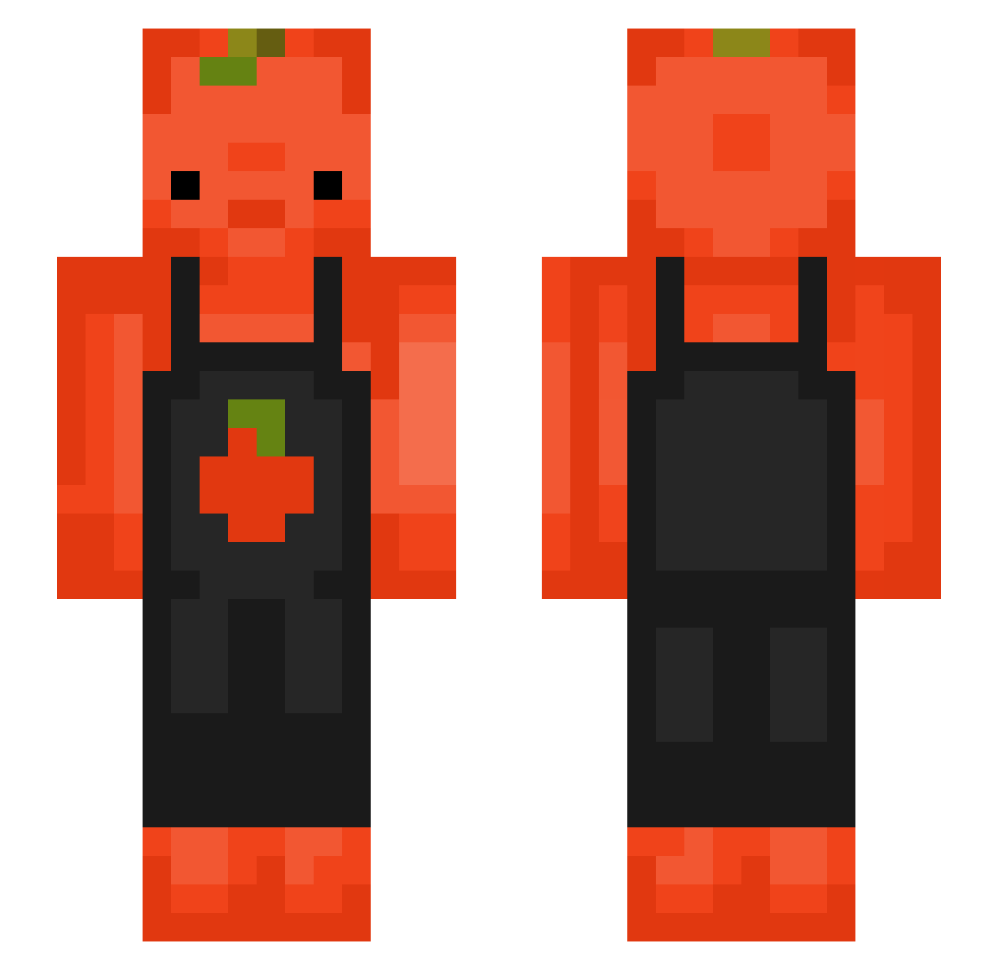 LittleJ1029 Minecraft skin, front and back view