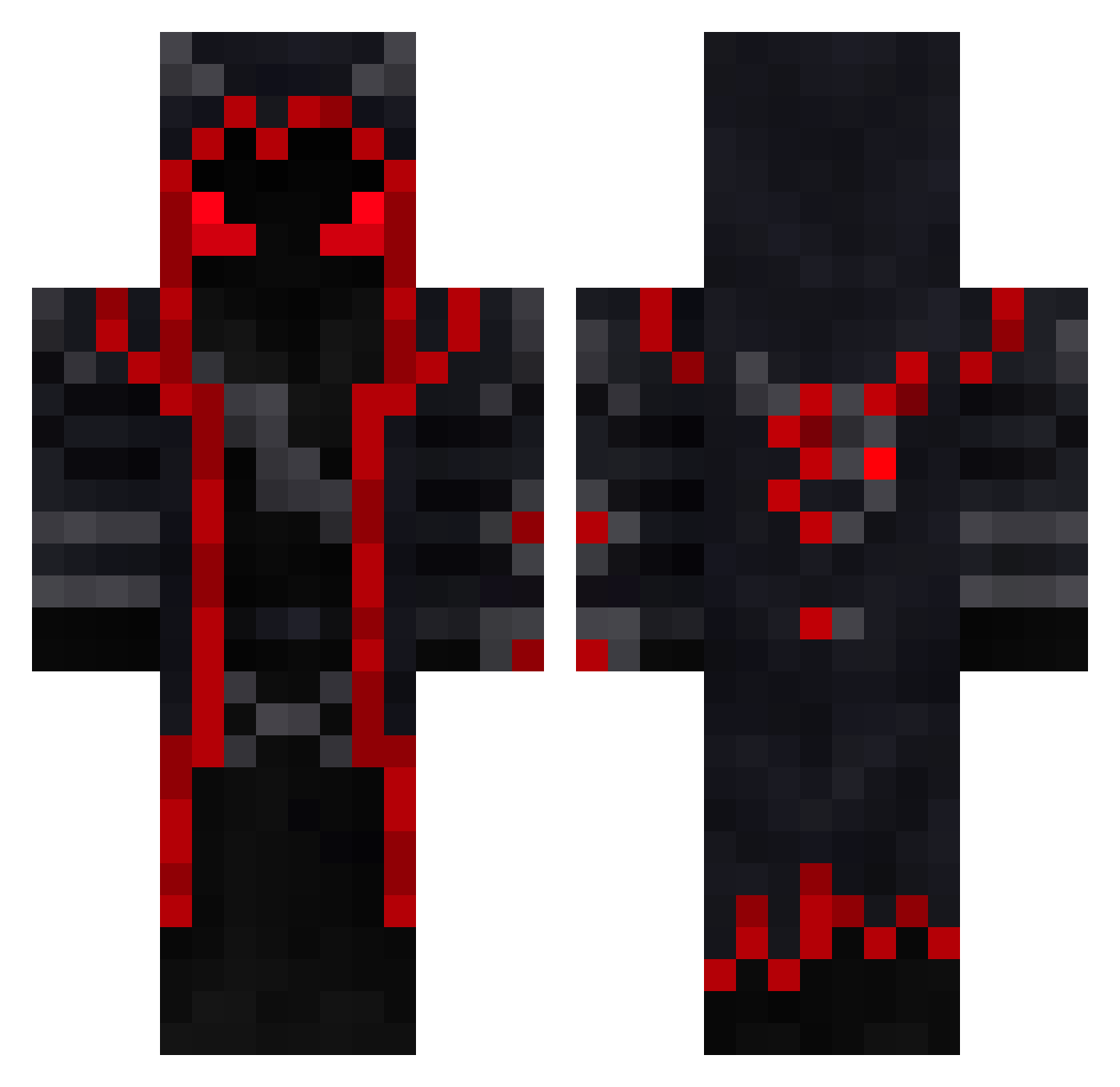 YUNGJULIAN Minecraft skin, front and back view