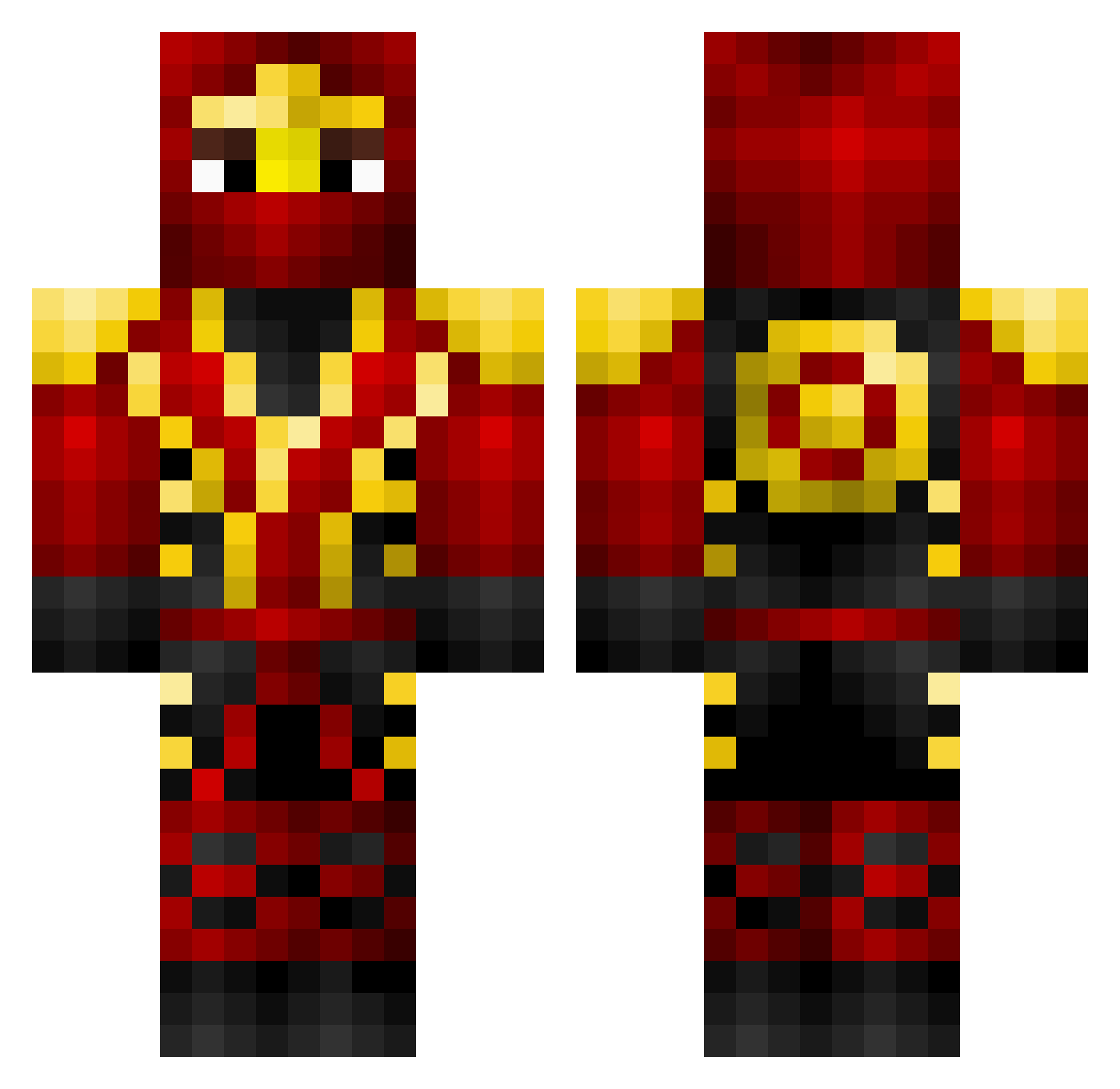 rado3124BG Minecraft skin, front and back view