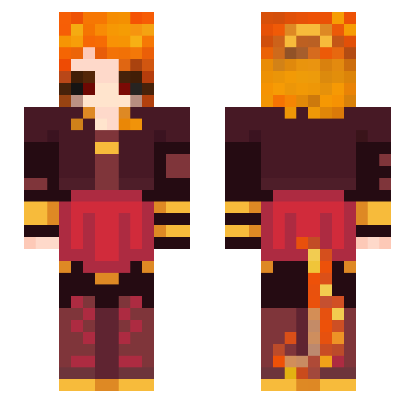 avamactac21 Minecraft skin, front and back view