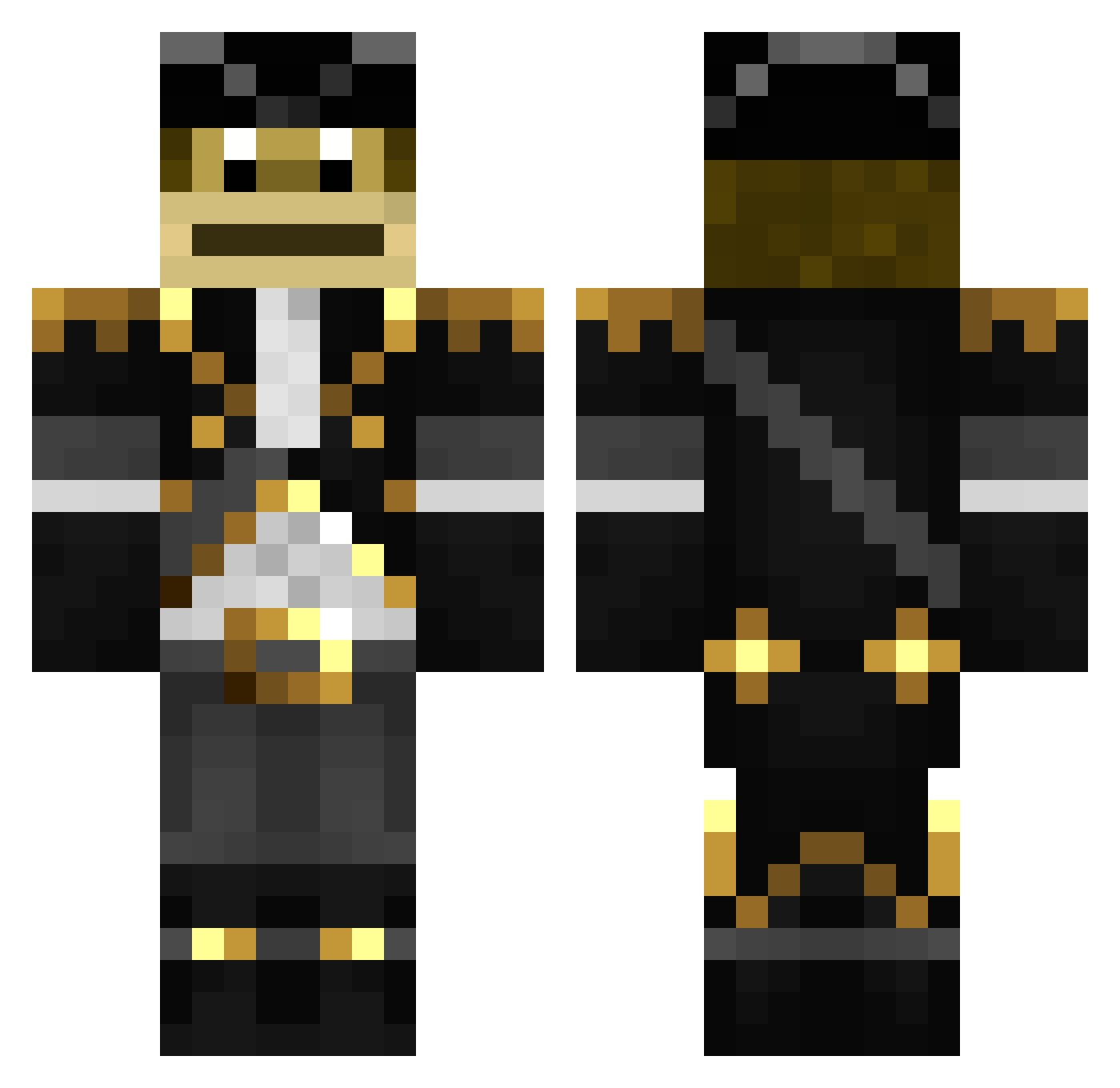 Matheus046 Minecraft skin, front and back view