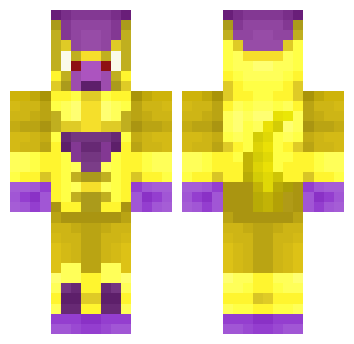 NewSkillss Minecraft skin, front and back view