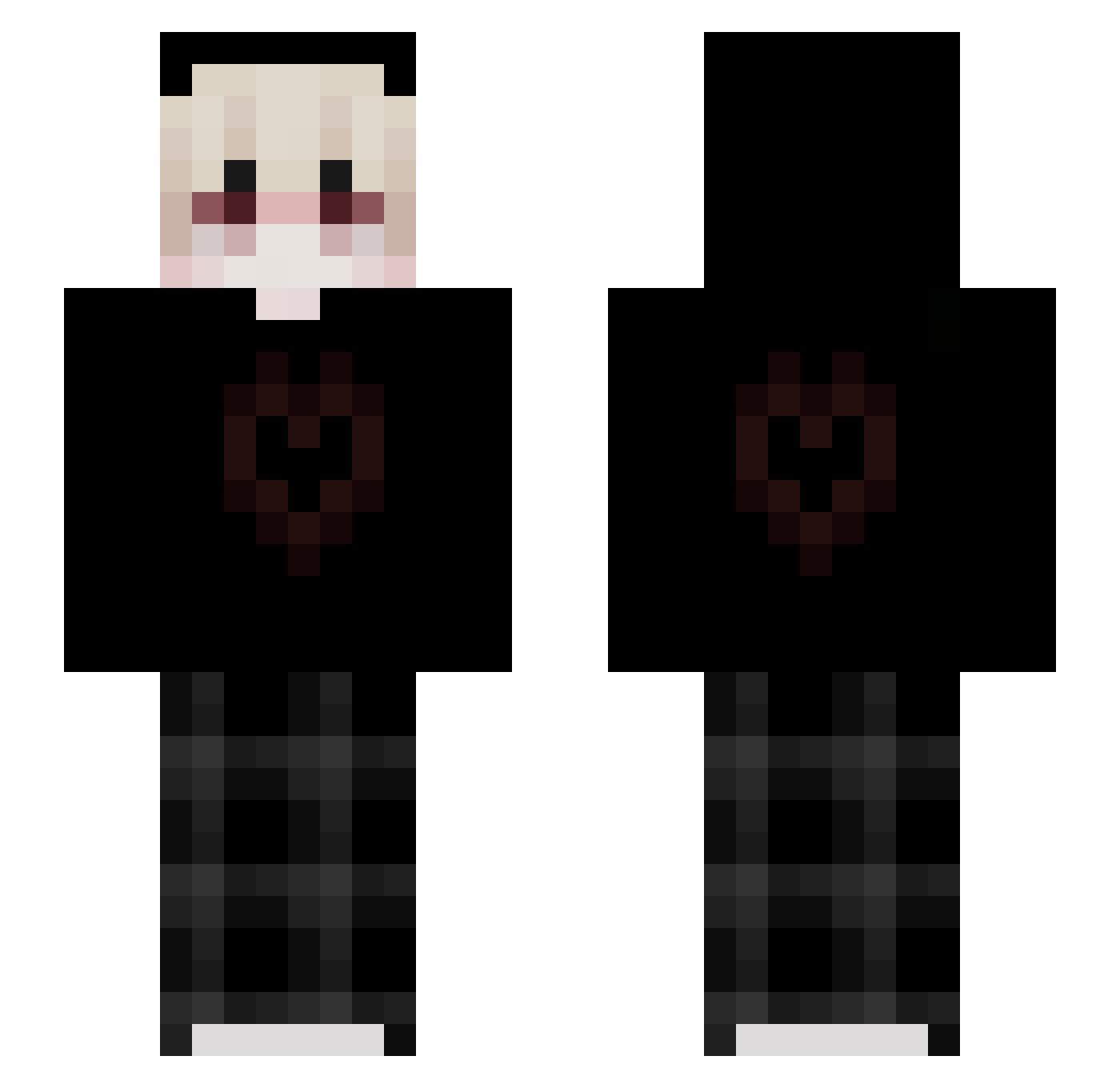 AceOfCards679 Minecraft skin, front and back view