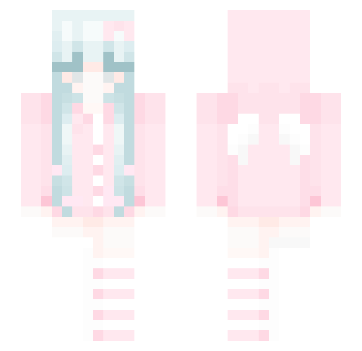 sleepy_kellyy Minecraft skin, front and back view