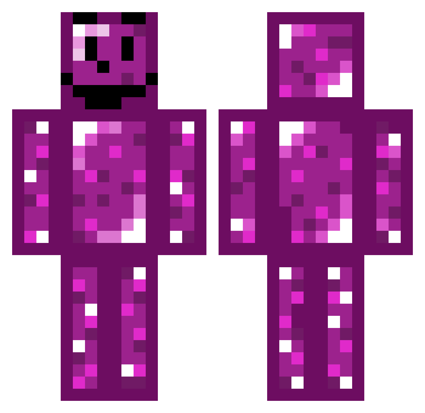 TheDarkLord2378 Minecraft skin, front and back view