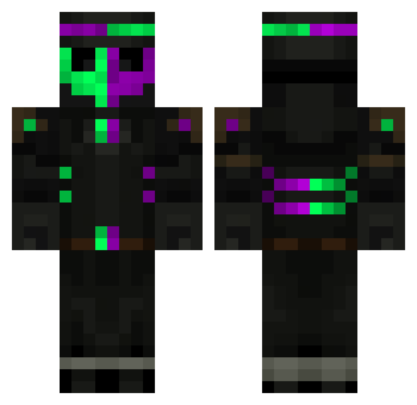 DiscountBenGabe Minecraft skin, front and back view