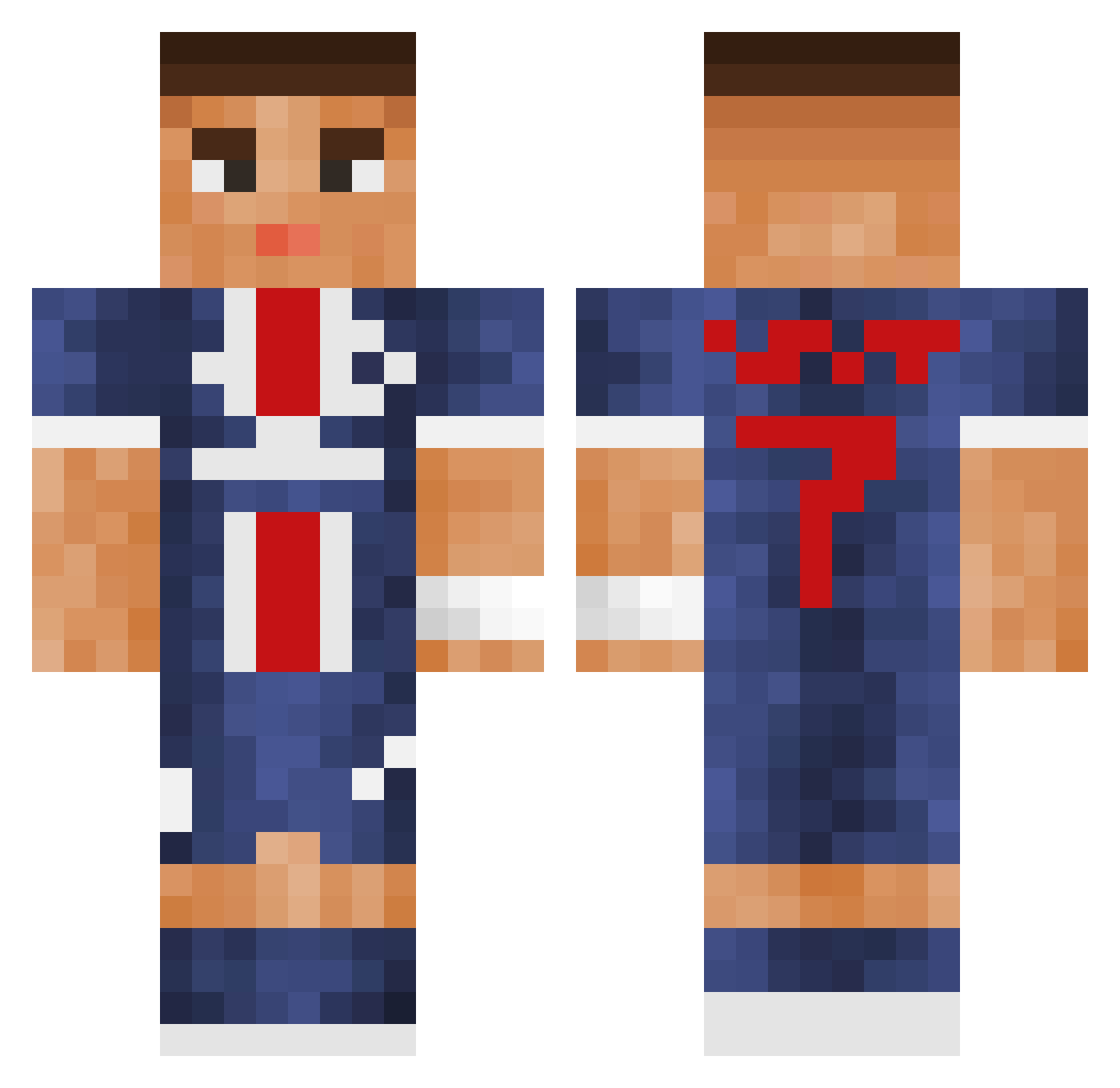 patrinnlucemburk Minecraft skin, front and back view