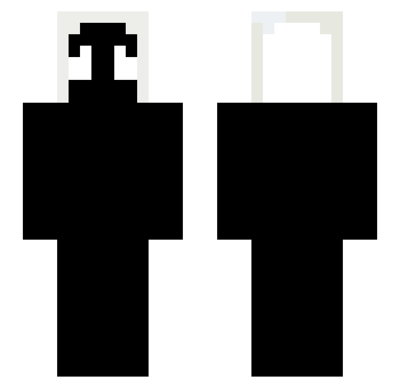 SSVANTON Minecraft skin, front and back view