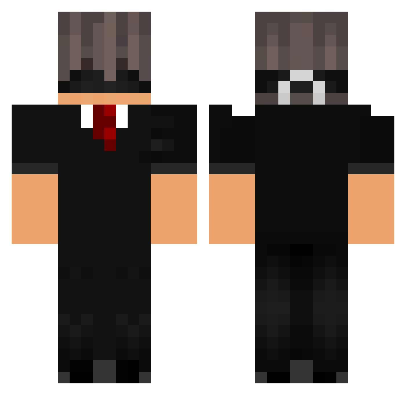 bernardope Minecraft skin, front and back view