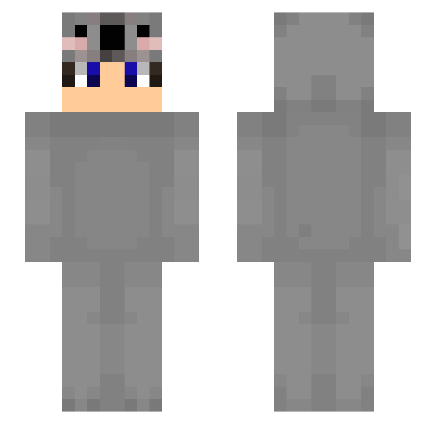 guu_Cat Minecraft skin, front and back view
