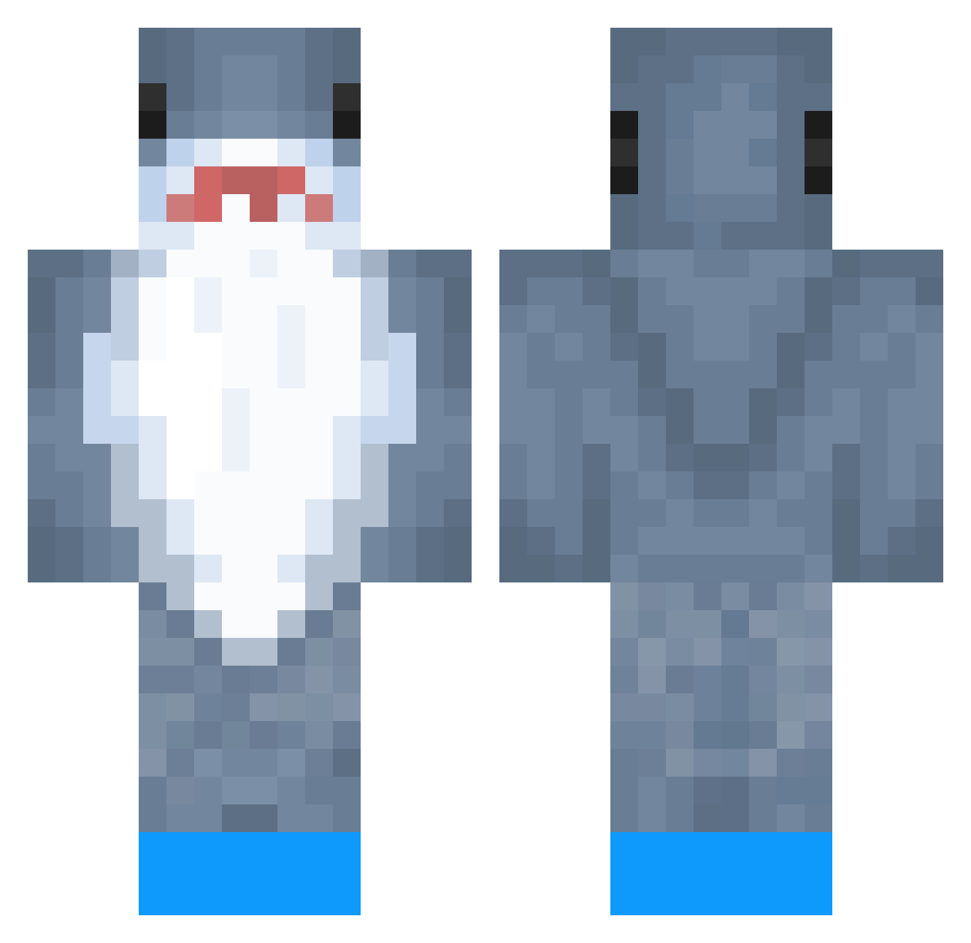 JinSeon08 Minecraft skin, front and back view