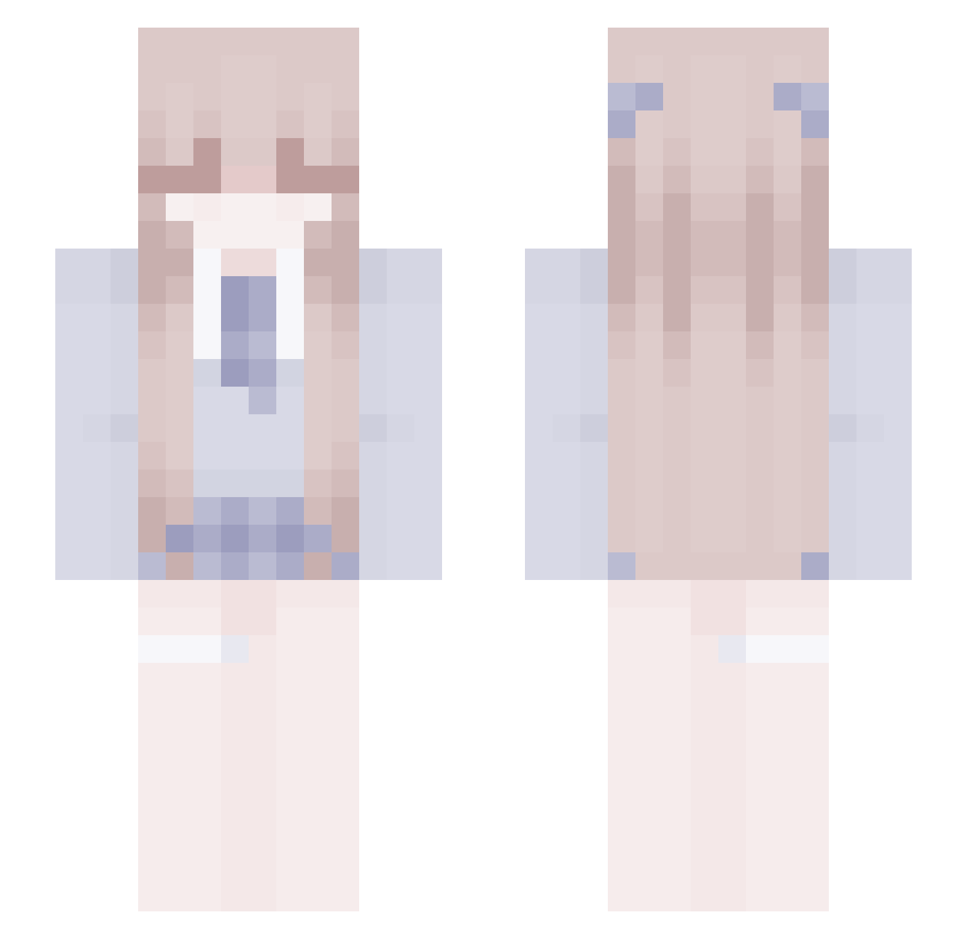 Zymolytic Minecraft skin, front and back view