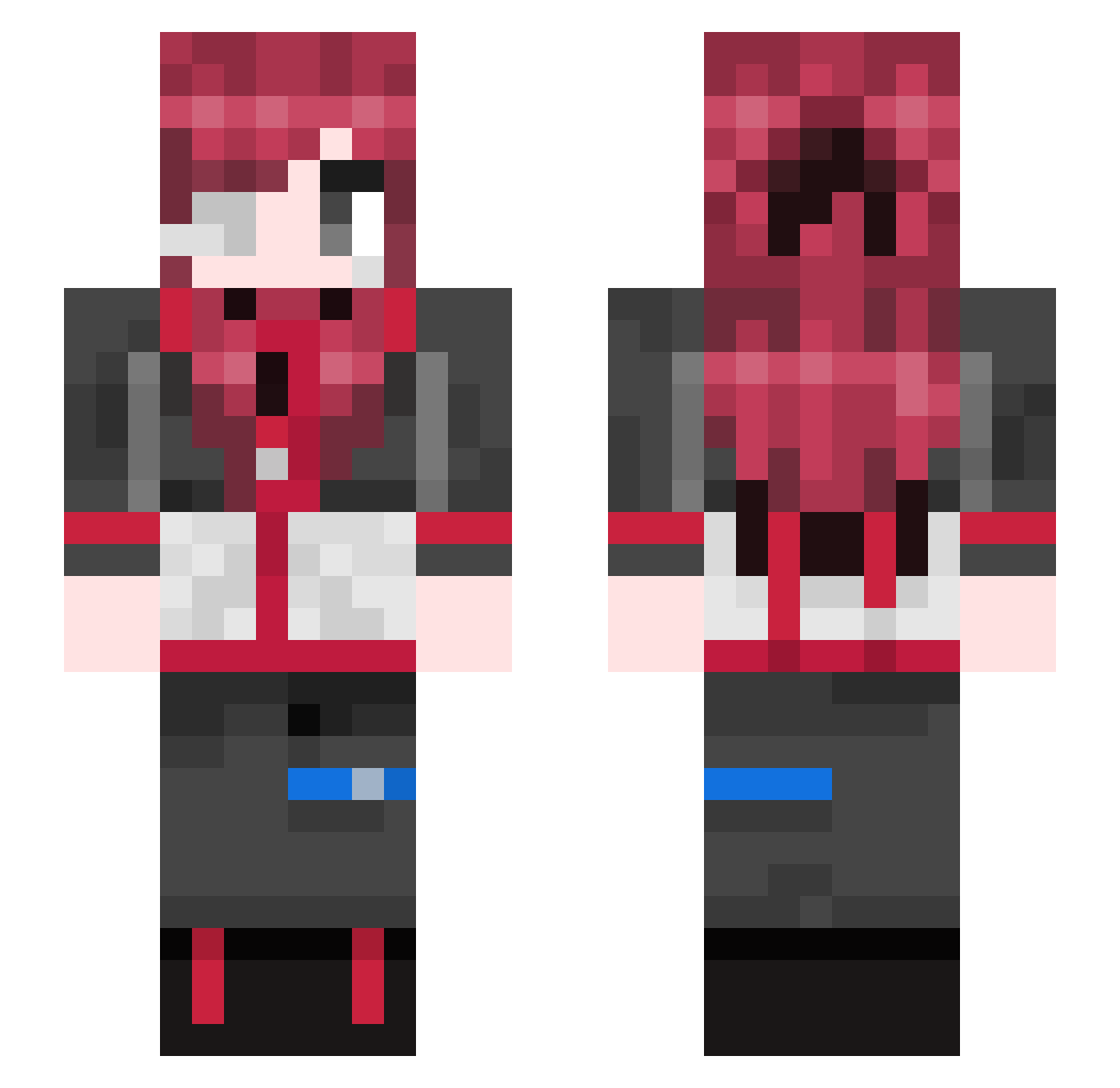 ssjin_ Minecraft skin, front and back view