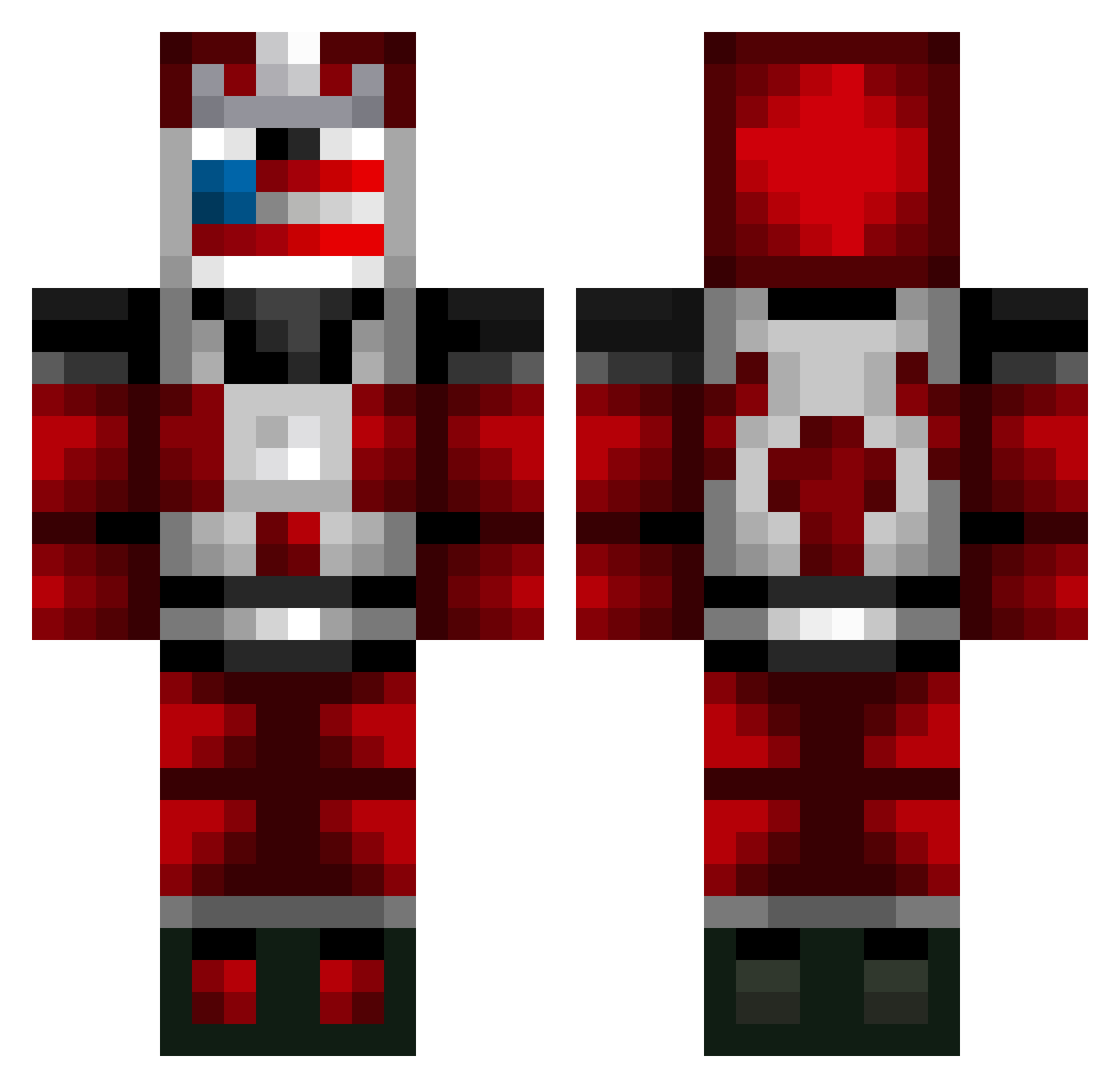 daddyWINGOD Minecraft skin, front and back view
