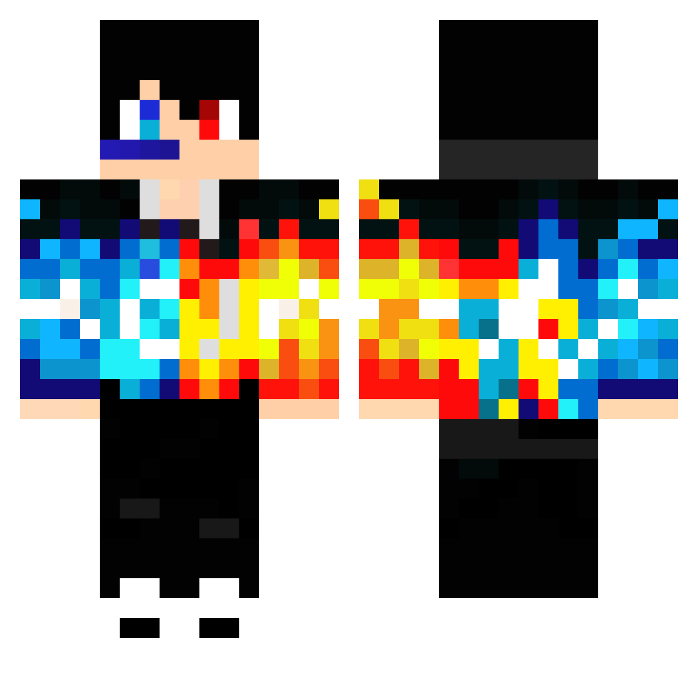 mc_chengjie Minecraft skin, front and back view