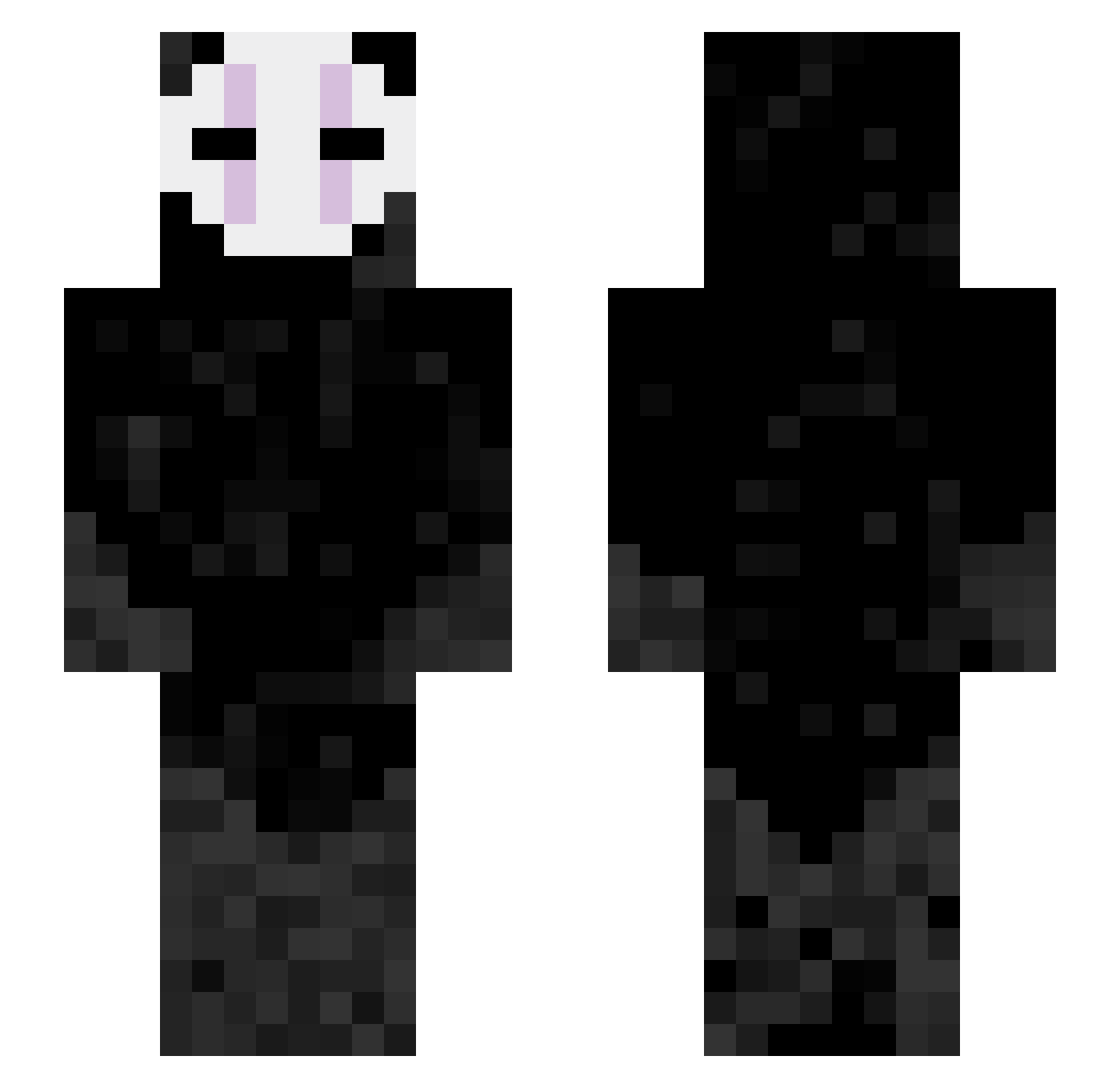 LouisAufDianabol Minecraft skin, front and back view