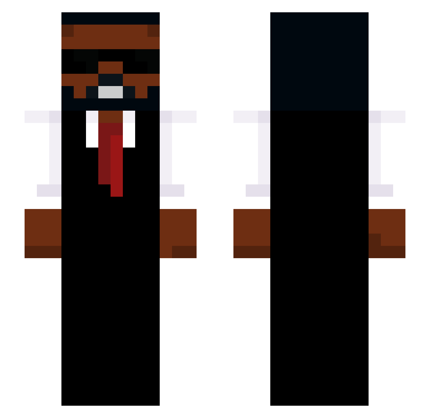 UnKind_Diddy Minecraft skin, front and back view