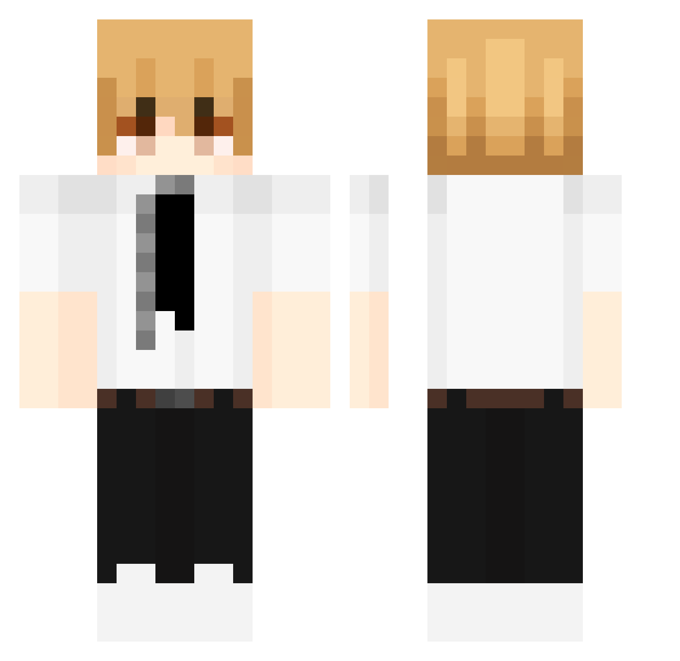 Tanjirokamad5561 Minecraft skin, front and back view
