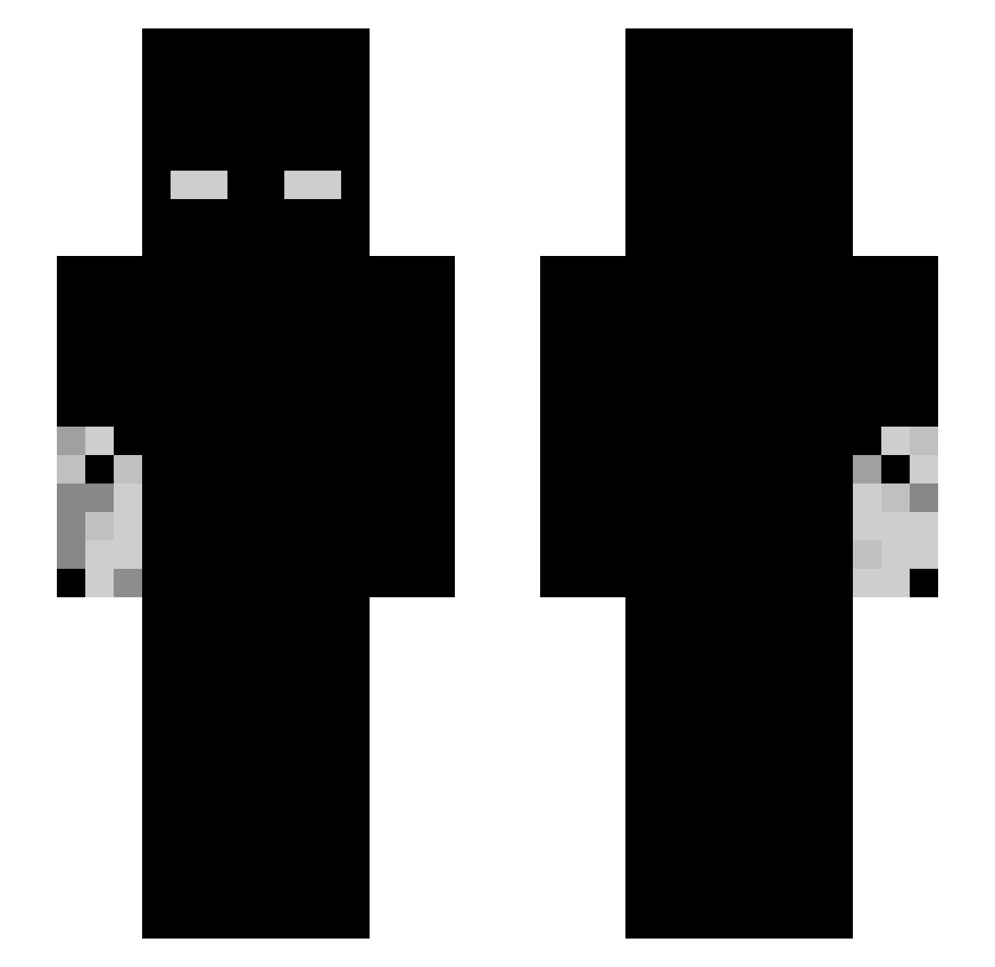 livid__dagger Minecraft skin, front and back view