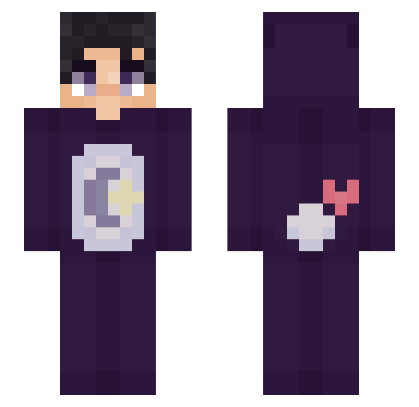 _KlxZer_ Minecraft skin, front and back view