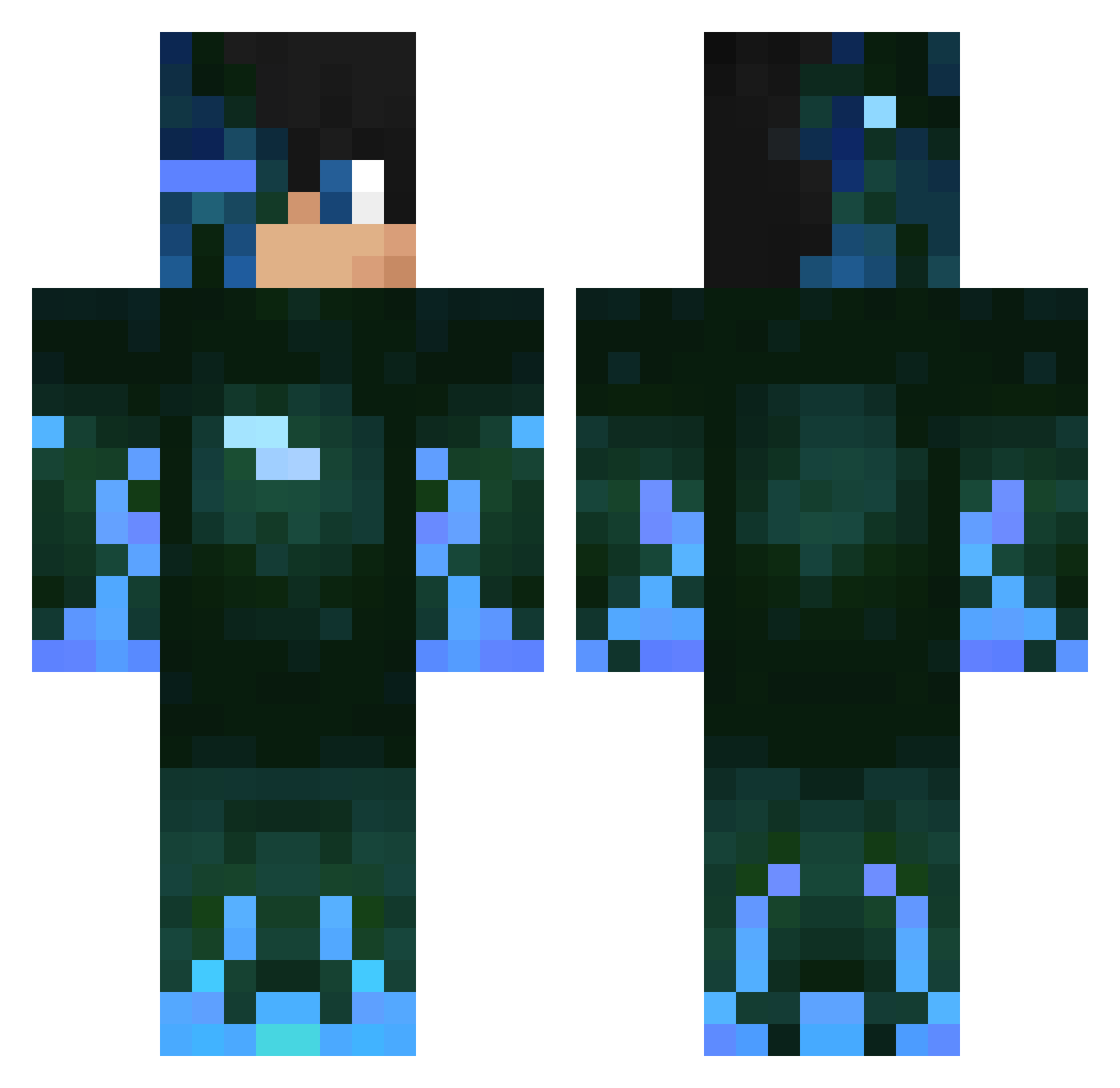 CantStopMaxi Minecraft skin, front and back view