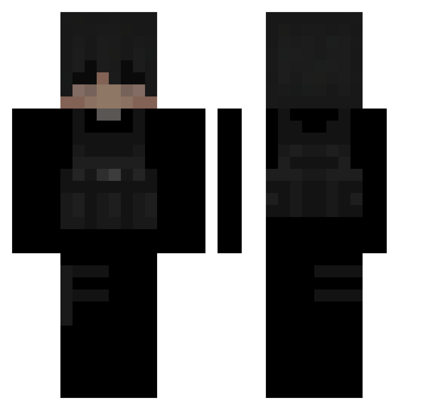 lxk6s Minecraft skin, front and back view