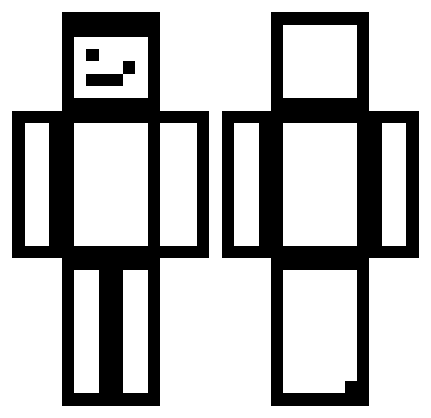 yaso_m Minecraft skin, front and back view