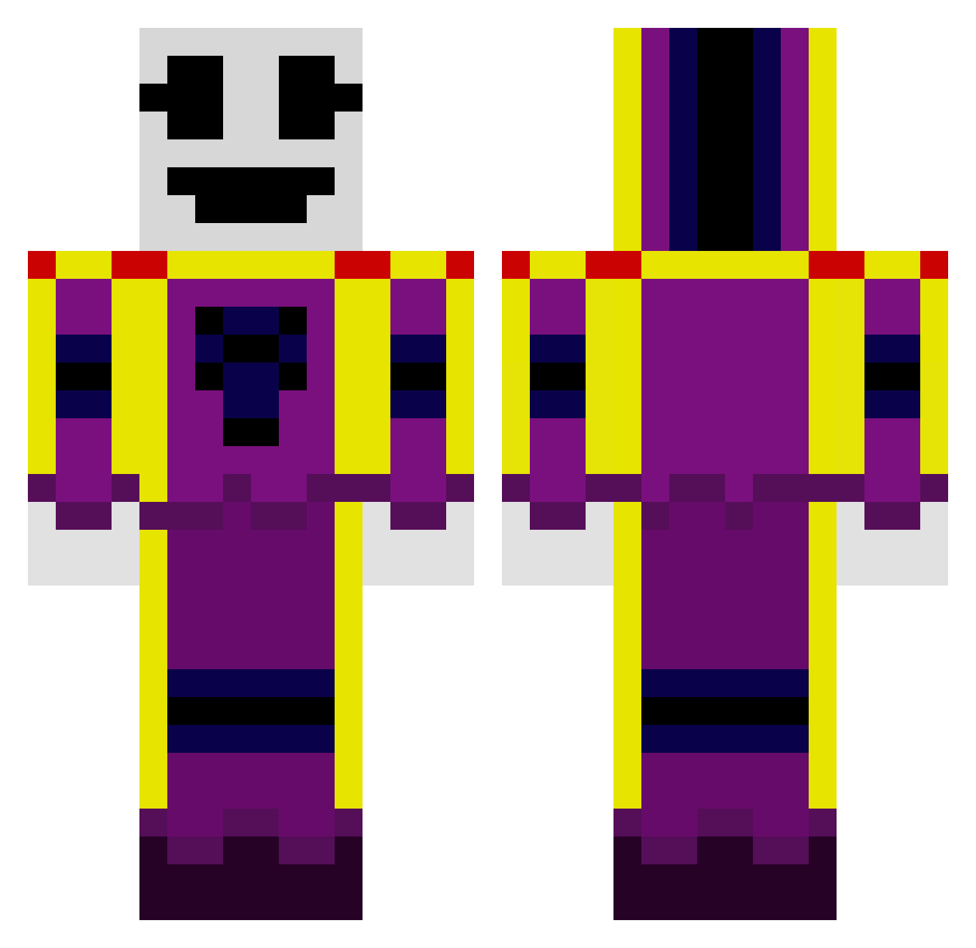 DrBrandonlee Minecraft skin, front and back view