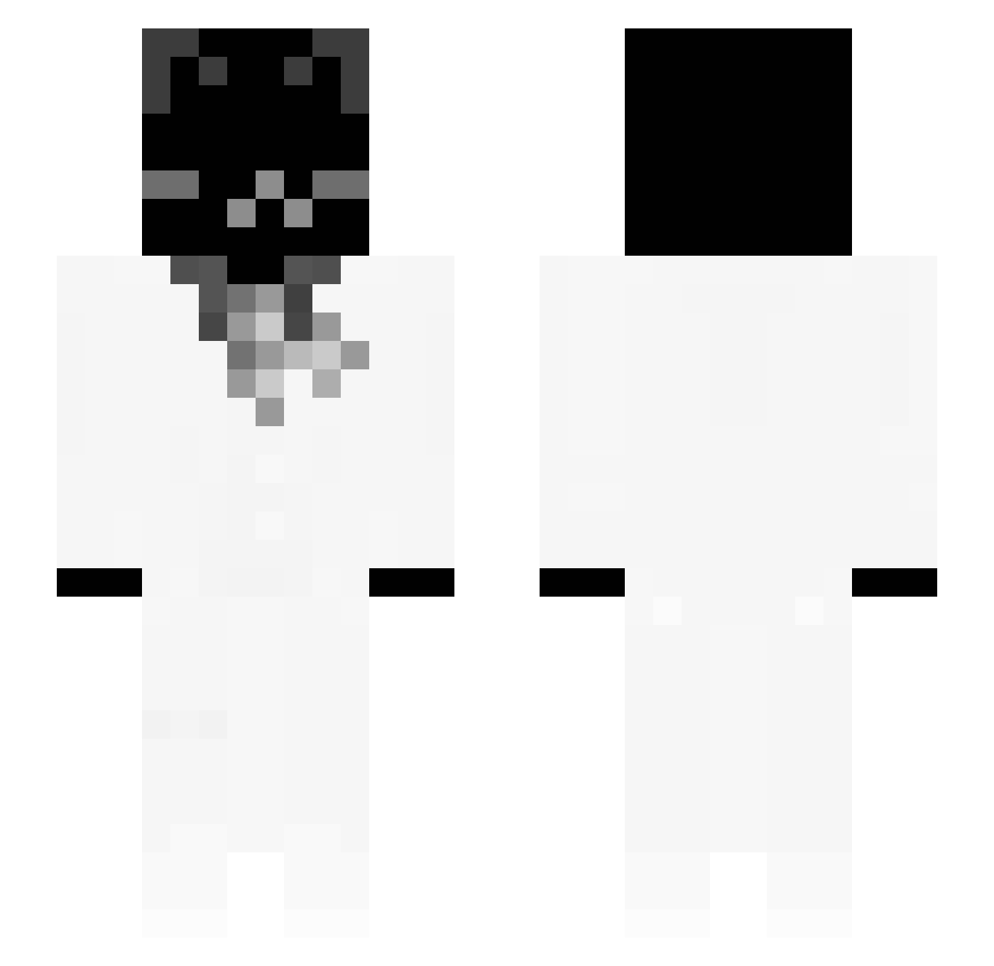 Mayuumiii Minecraft skin, front and back view