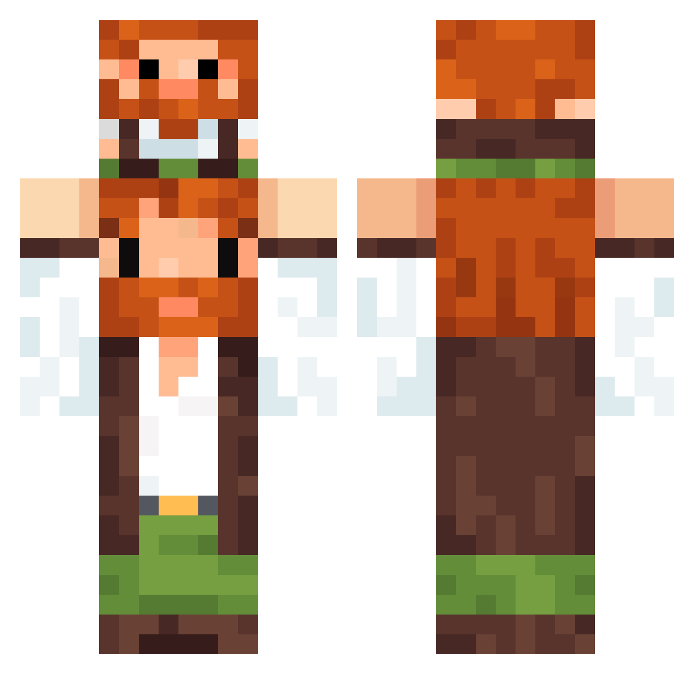Prince_Wachrem Minecraft skin, front and back view