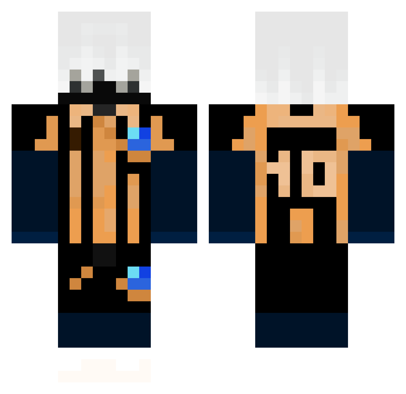 Oyarzabalthegoat Minecraft skin, front and back view