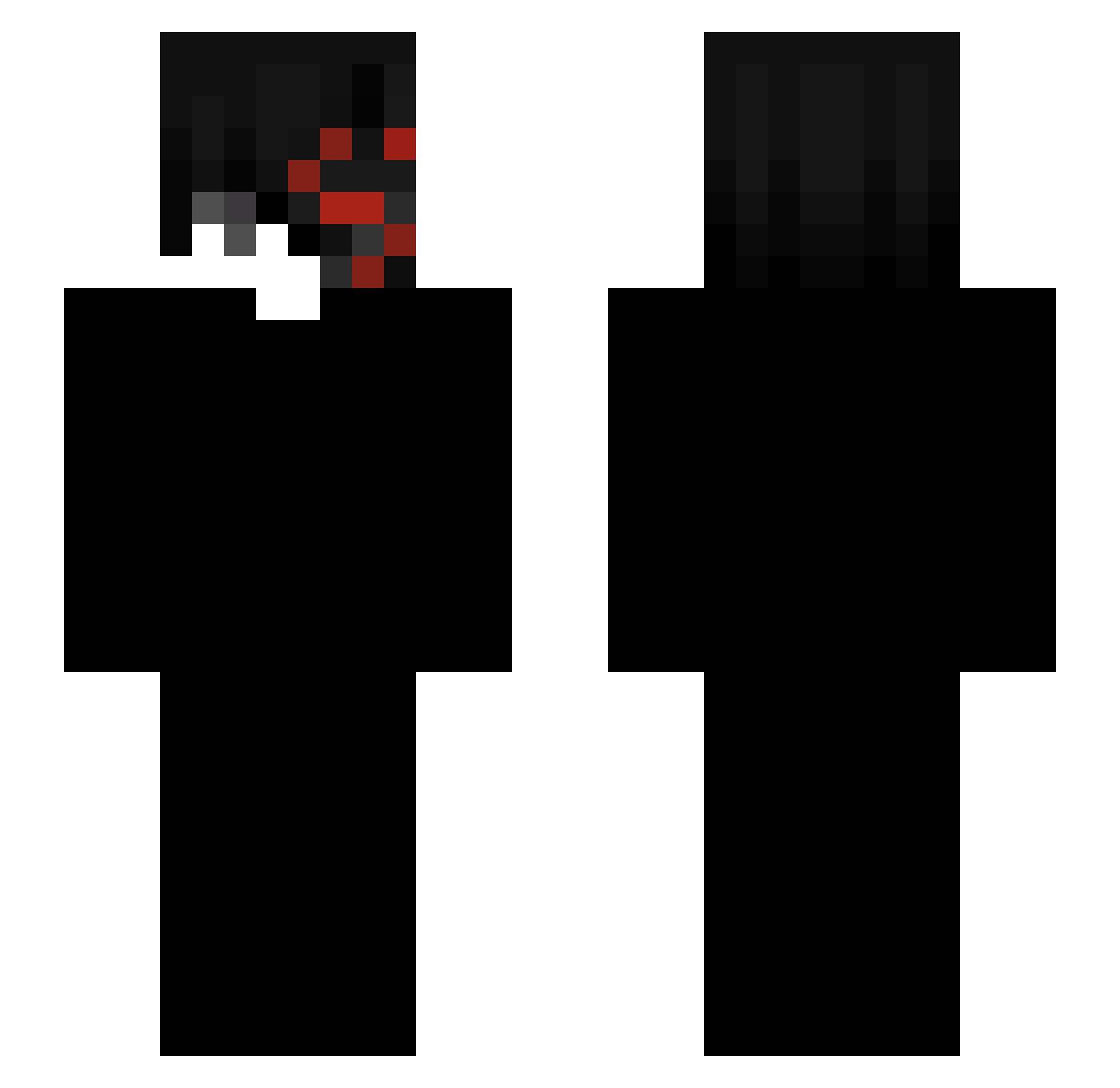 _arkm_ Minecraft skin, front and back view