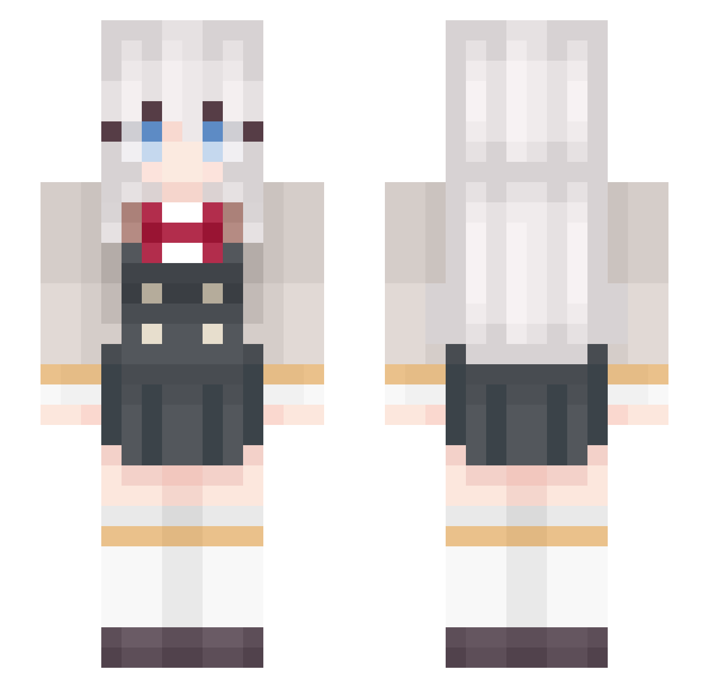 Sto_kamn Minecraft skin, front and back view
