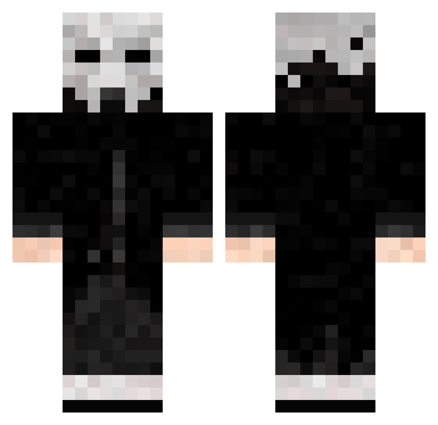 Grishjarta Minecraft skin, front and back view