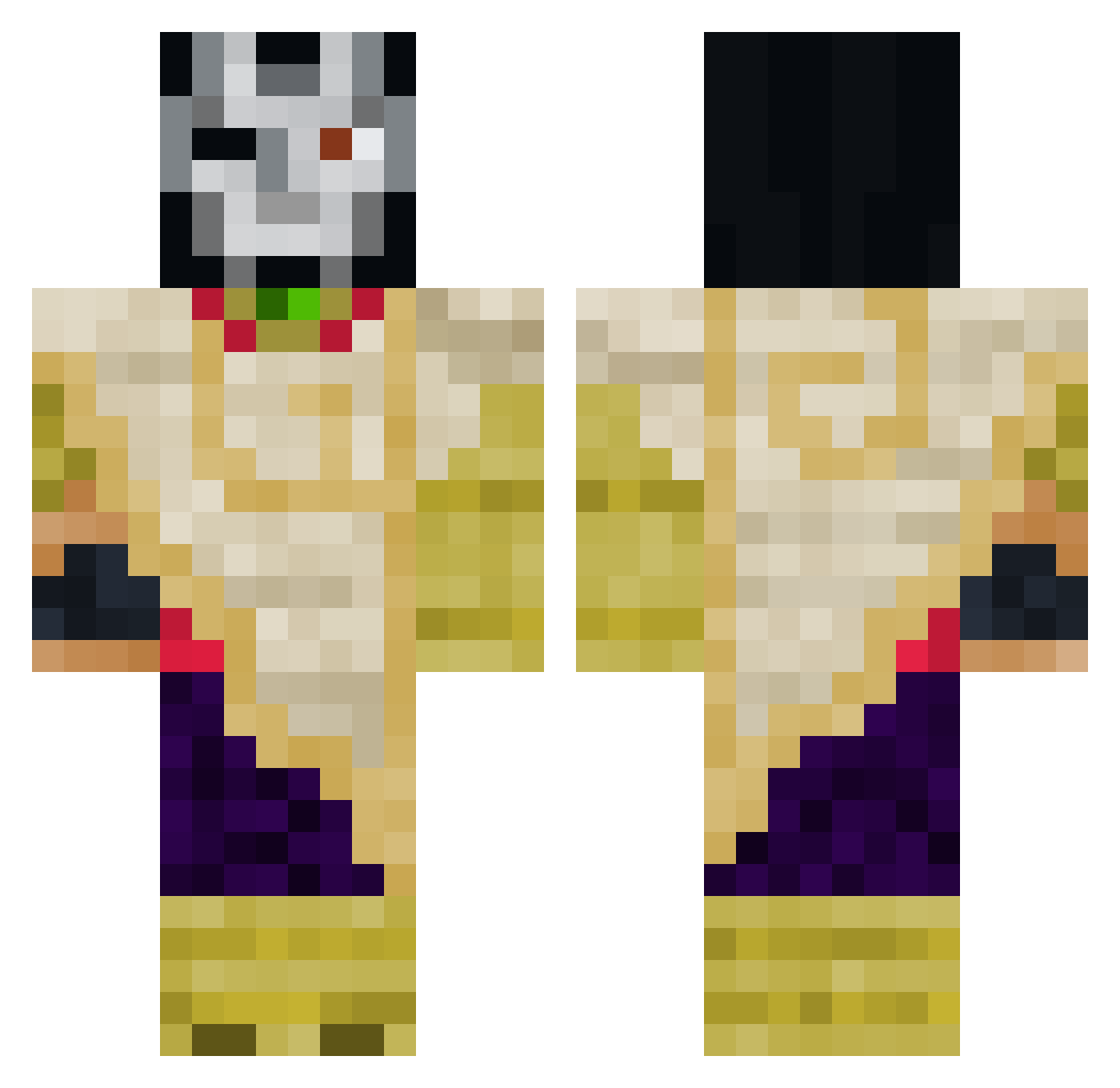 Lil_Jamil Minecraft skin, front and back view