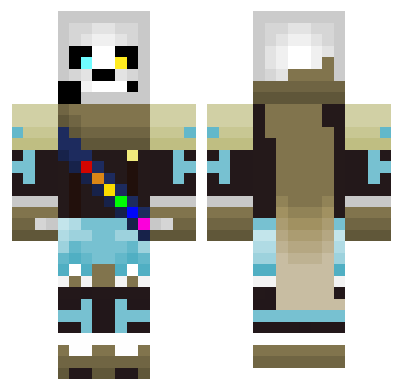 keigo0330 Minecraft skin, front and back view